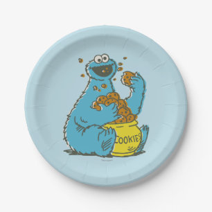 Cookie Monster Vintage Pappteller