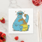 Cookie Monster Vintage Serviette (Beispiel)