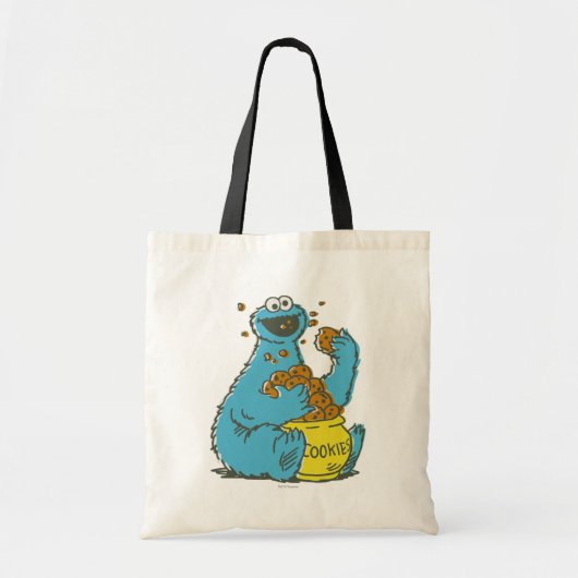 Cookie Monster Vintage Tragetasche (Vorne)