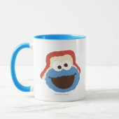 Cookie Monster Wald-Gesicht Tasse (Links)