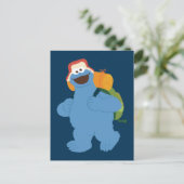 Cookie Monster Wandern Postkarte (Stehend Vorderseite)