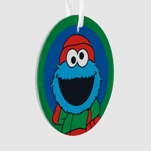 Cookie Monster Winter Scarf Ornament (Vorderseite)
