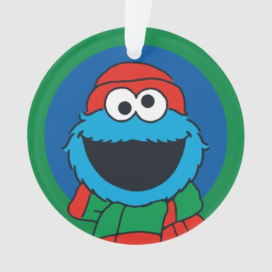 Cookie Monster Winter Scarf Ornament (Vorderseite)