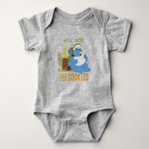 Cookie Monster Wird für Kekse wandern Baby Strampler