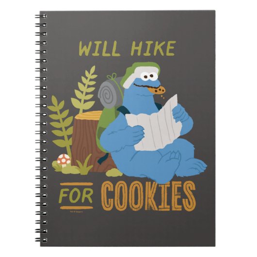 Cookie Monster | Wird für Kekse wandern Notizblock (Vorderseite)