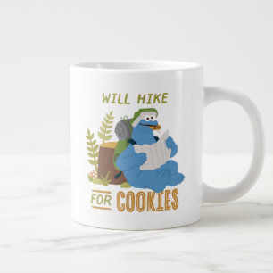 Cookie Monster   Wird wandern für Kekse Jumbo-Tasse
