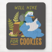 Cookie Monster | Wird wandern für Kekse Mousepad (Vorne)