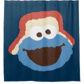 Cookie Monster Woodland Face Duschvorhang (Vorderseite)