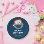 Cookie Monster Woodland Face | Geburtstag Pappteller (Party)