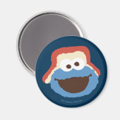 Cookie Monster Woodland Face Magnet (Vorderseite/Rückseite)