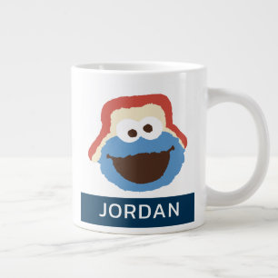 Cookie Monster Woodland Face Name hinzufügen Jumbo-Tasse