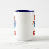 Cookie Monster Woodland Face | Name hinzufügen Tasse (Zentrum)