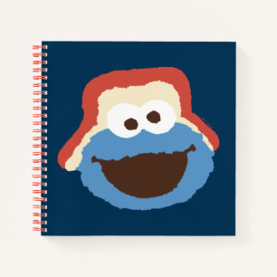 Cookie Monster Woodland Face Notizblock