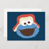 Cookie Monster Woodland Face Postkarte (Vorne/Hinten)