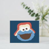 Cookie Monster Woodland Face Postkarte (Stehend Vorderseite)
