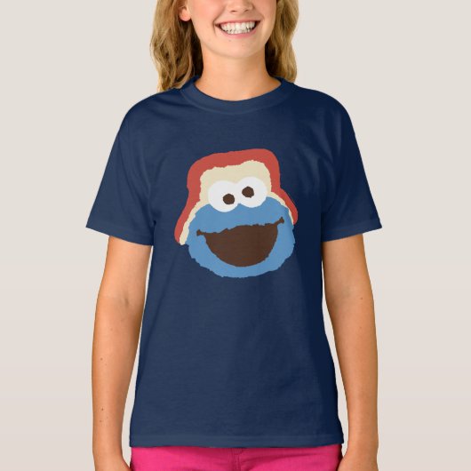 Cookie Monster Woodland Face T-Shirt (Vorderseite)