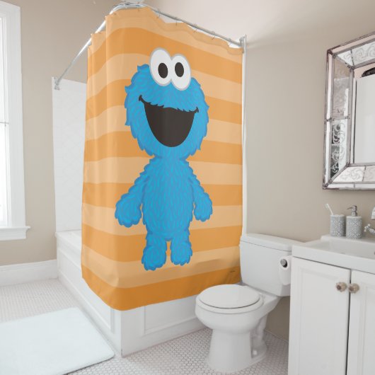 Cookie Monster Wool Style Duschvorhang (Beispiel)