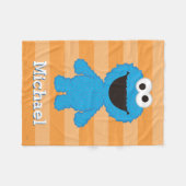 Cookie Monster Wool Style | Name hinzufügen Fleecedecke (Vorderseite (Horizontal))