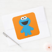 Cookie Monster Wool Style Quadratischer Aufkleber (Umschlag)