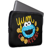 Cookie Monster Yum Laptopschutzhülle (Vorne Rechts)