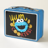 Cookie Monster Yum Metall Brotdose (Rückseite)