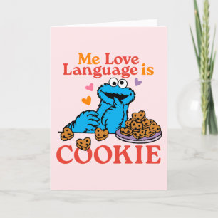 Cookie-Monster   Zitat zum Valentinstag Feiertagskarte