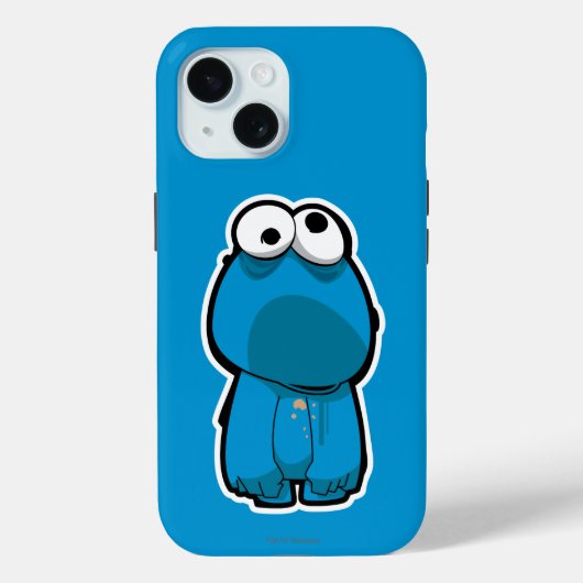 Cookie Monster Zombie Case-Mate iPhone Hülle (Rückseite)