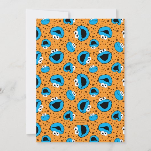 Cookie Monster - Zweiter Geburtstag Einladung (Rückseite)