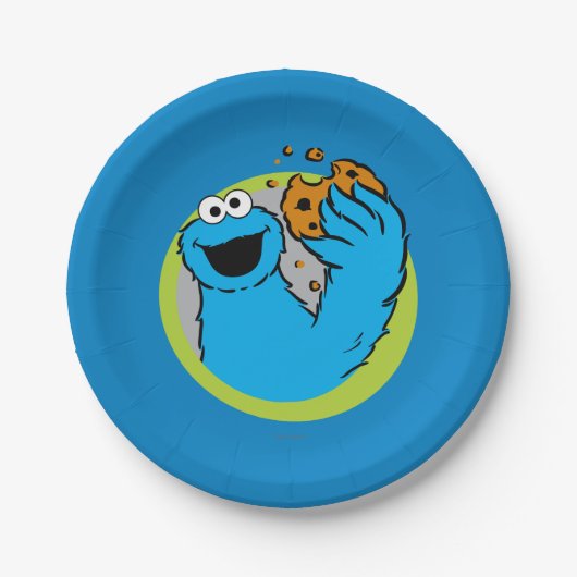 Cookie-Monsterbild Pappteller (Vorderseite)