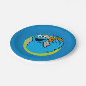 Cookie-Monsterbild Pappteller (Schrägansicht)