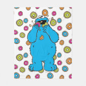 Cookie MonsterDonut Destroyer Fleecedecke (Vorderseite)