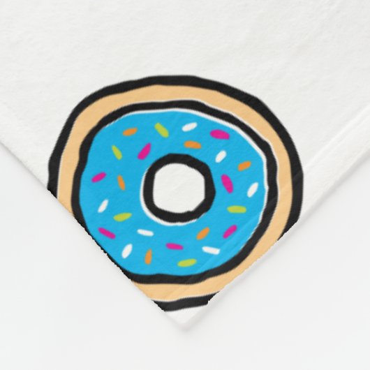 Cookie MonsterDonut Destroyer Fleecedecke (Ecke)