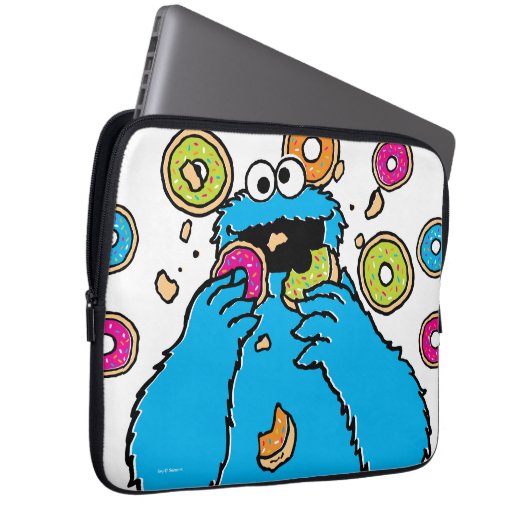 Cookie MonsterDonut Destroyer Laptopschutzhülle (Vorne Rechts)