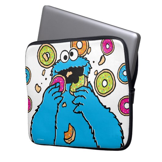 Cookie MonsterDonut Destroyer Laptopschutzhülle (Vorderseite Links)
