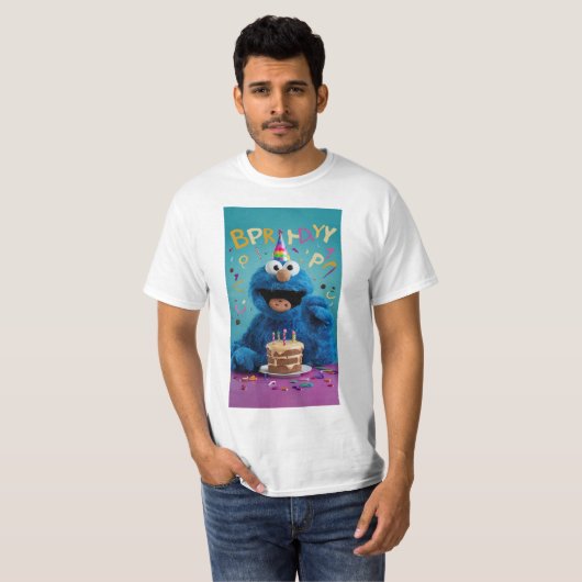 "Cookie Monster's Birthday Bash: Pop Edition!" T-Shirt (Vorne ganz)