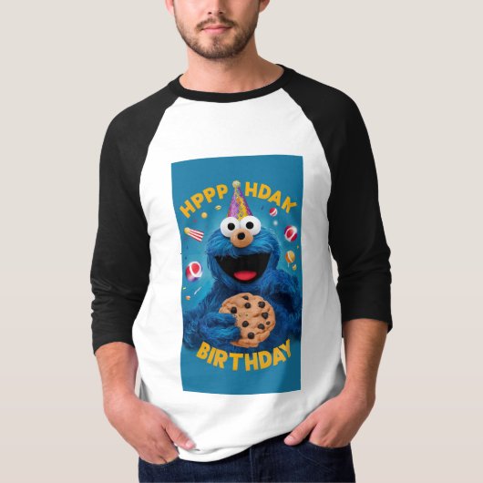 "Cookie Monster's Birthday Bash: Pop Edition!" T-Shirt (Vorderseite)