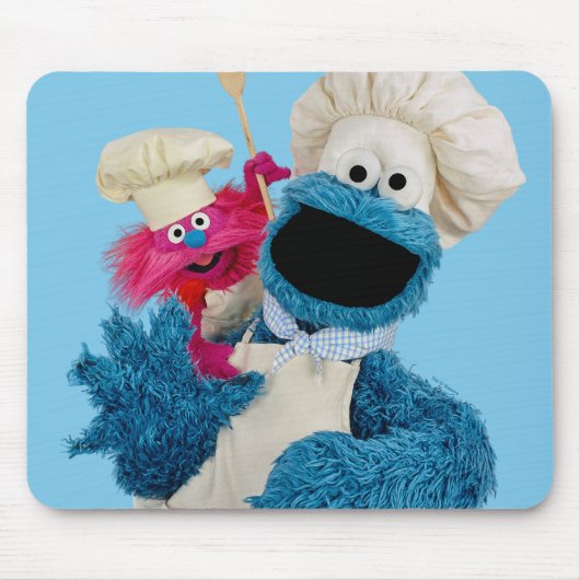 Cookie Monsters Feinschmecker LKW Friends Mousepad (Vorne)