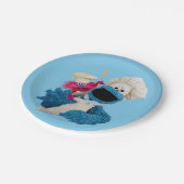 Cookie Monsters Feinschmecker LKW Friends Pappteller (Schrägansicht)