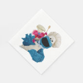 Cookie Monsters Feinschmecker LKW Friends Serviette (Ecke)