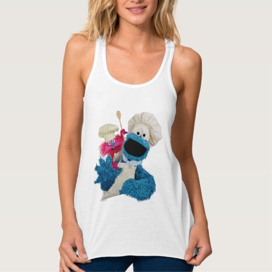 Cookie Monsters Feinschmecker LKW Friends Tank Top (Vorderseite)