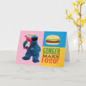 Cookie Monster's Feinschmecker Truck | Gonger Make Karte (Gelbe Blume)
