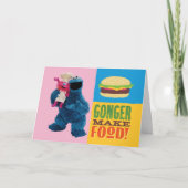 Cookie Monster's Feinschmecker Truck | Gonger Make Karte (Vorderseite)