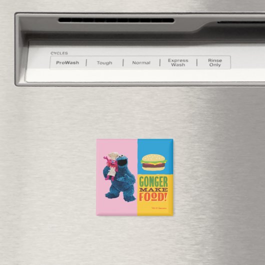 Cookie Monster's Feinschmecker Truck | Gonger Make Magnet (In Situ (Geschirrspüler))