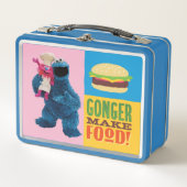 Cookie Monster's Feinschmecker Truck | Gonger Make Metall Brotdose (Vorderseite)