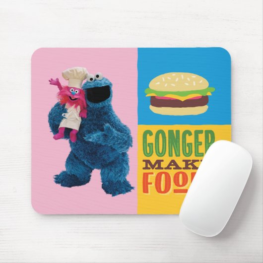 Cookie Monster's Feinschmecker Truck | Gonger Make Mousepad (Mit Mouse)