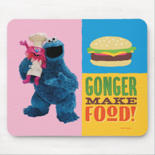 Cookie Monster's Feinschmecker Truck Gonger Make Mousepad