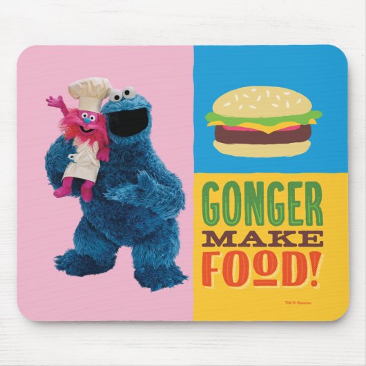 Cookie Monster's Feinschmecker Truck | Gonger Make Mousepad (Vorne)