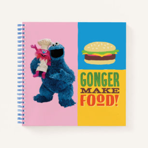 Cookie Monster's Feinschmecker Truck   Gonger Make Notizblock