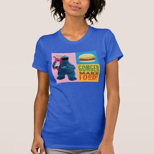 Cookie Monster's Feinschmecker Truck | Gonger Make T-Shirt (Vorderseite)