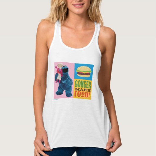 Cookie Monster's Feinschmecker Truck | Gonger Make Tank Top (Vorderseite)
